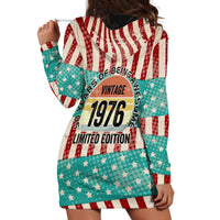 America Vintage 1976 50th Birthday Hoodie Dress Retro Sunset Patriotic