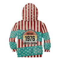 America Vintage 1976 50th Birthday Kid Hoodie Retro Sunset Patriotic