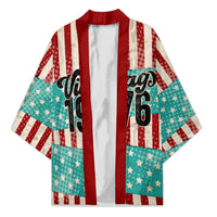 America Vintage 1976 50th Birthday Kimono Retro Sunset Patriotic