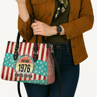 America Vintage 1976 50th Birthday Leather Bag Retro Sunset Patriotic