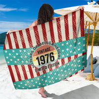 America Vintage 1976 50th Birthday Sarong Retro Sunset Patriotic
