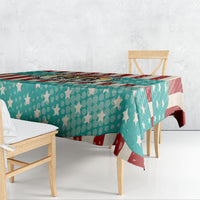 America Vintage 1976 50th Birthday Tablecloth Retro Sunset Patriotic