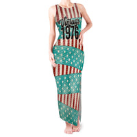 America Vintage 1976 50th Birthday Tank Maxi Dress Retro Sunset Patriotic