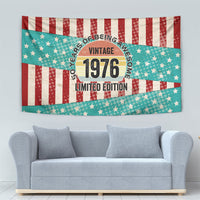 America Vintage 1976 50th Birthday Tapestry Retro Sunset Patriotic