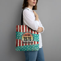 America Vintage 1976 50th Birthday Tote Bag Retro Sunset Patriotic