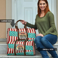America Vintage 1976 50th Birthday Travel Bag Retro Sunset Patriotic