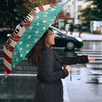 America Vintage 1976 50th Birthday Umbrella Retro Sunset Patriotic