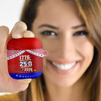 America Turns 250 I Turn 50 AirPods Case Patriotic Eagle Flag Birthday Stars Stripes