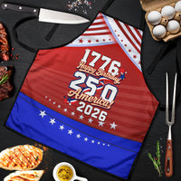 America Turns 250 I Turn 50 Apron Patriotic Eagle Flag Birthday Stars Stripes