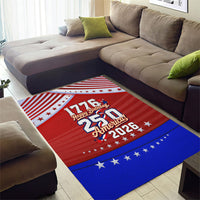 America Turns 250 I Turn 50 Area Rug Patriotic Eagle Flag Birthday Stars Stripes