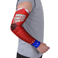America Turns 250 I Turn 50 Arm Sleeves Patriotic Eagle Flag Birthday Stars Stripes