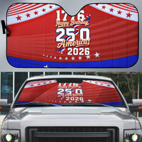 America Turns 250 I Turn 50 Auto Sun Shade Patriotic Eagle Flag Birthday Stars Stripes