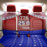 America Turns 250 I Turn 50 Back Car Seat Cover Patriotic Eagle Flag Birthday Stars Stripes