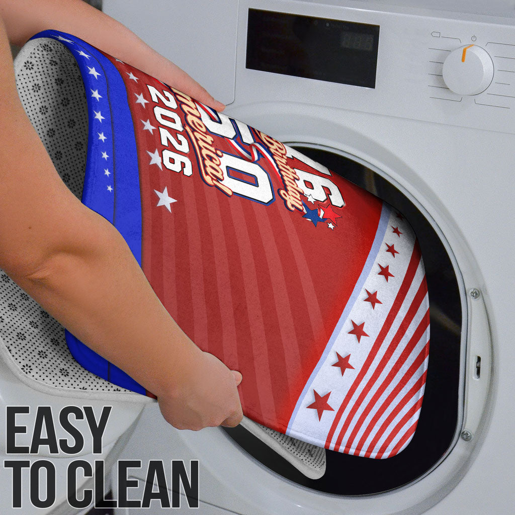 America Turns 250 I Turn 50 Bathroom Set Patriotic Eagle Flag Birthday Stars Stripes