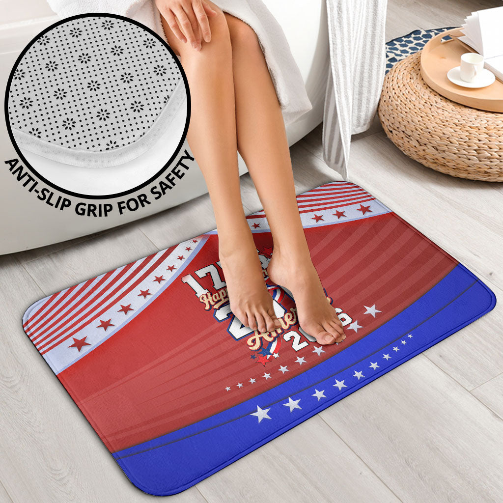 America Turns 250 I Turn 50 Bathroom Set Patriotic Eagle Flag Birthday Stars Stripes