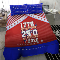 America Turns 250 I Turn 50 Bedding Set Patriotic Eagle Flag Birthday Stars Stripes