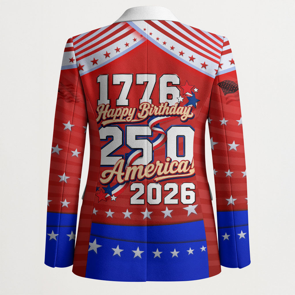 America Turns 250 I Turn 50 Blazer Patriotic Eagle Flag Birthday Stars Stripes