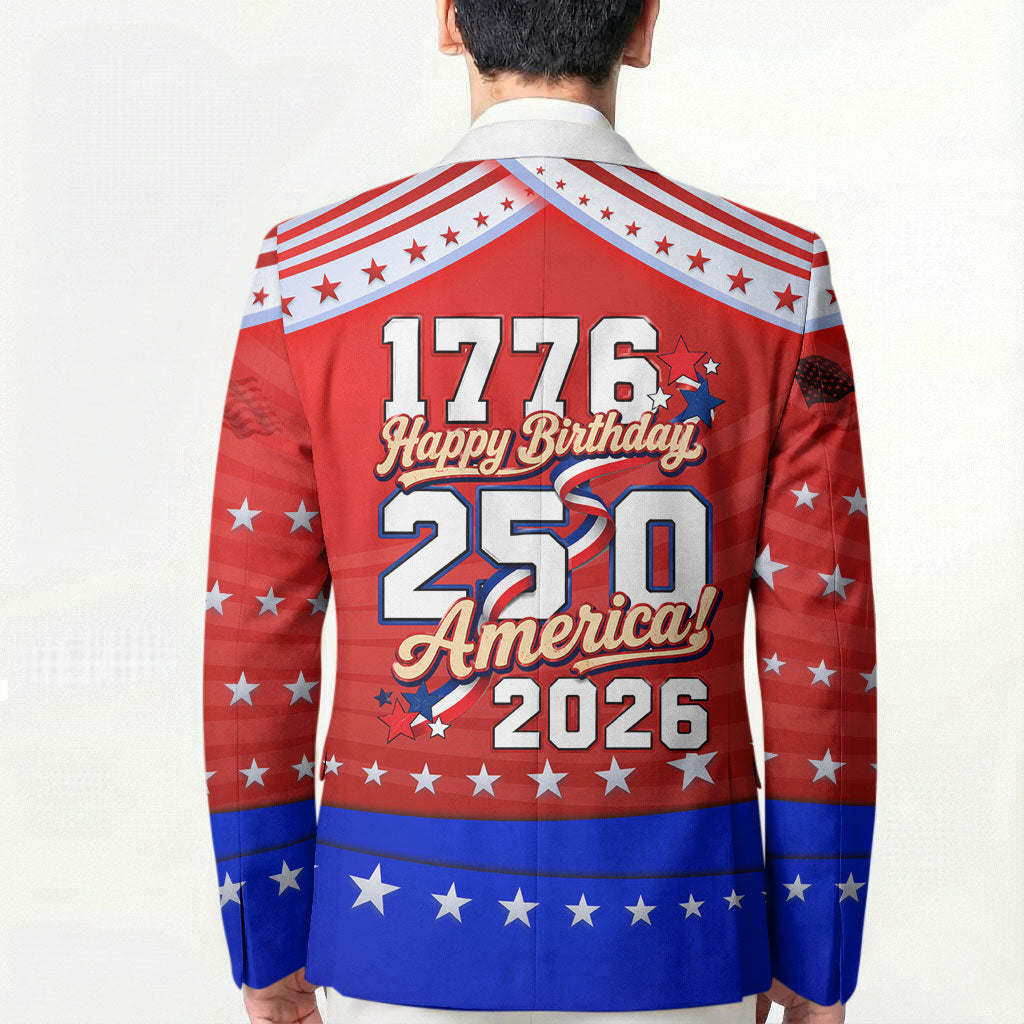 America Turns 250 I Turn 50 Blazer Patriotic Eagle Flag Birthday Stars Stripes