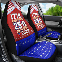 America Turns 250 I Turn 50 Car Seat Cover Patriotic Eagle Flag Birthday Stars Stripes