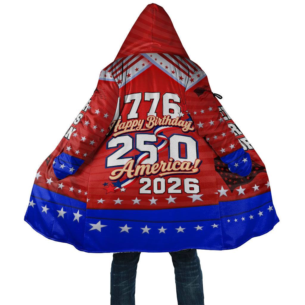 America Turns 250 I Turn 50 Cloak Patriotic Eagle Flag Birthday Stars Stripes