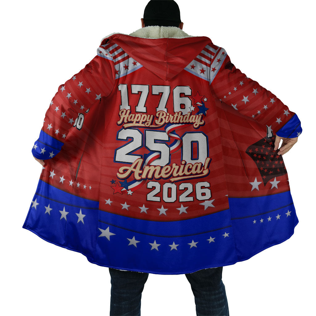 America Turns 250 I Turn 50 Cloak Patriotic Eagle Flag Birthday Stars Stripes