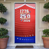 America Turns 250 I Turn 50 Door Cover Patriotic Eagle Flag Birthday Stars Stripes
