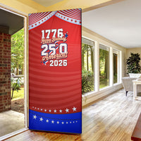 America Turns 250 I Turn 50 Door Cover Patriotic Eagle Flag Birthday Stars Stripes