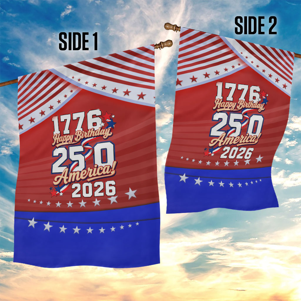 America Turns 250 I Turn 50 Garden Flag Patriotic Eagle Flag Birthday Stars Stripes