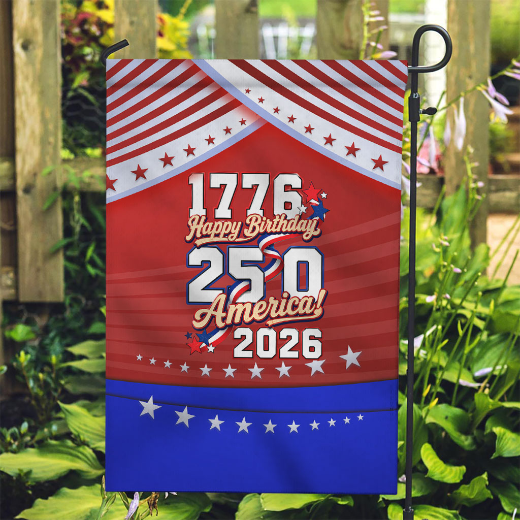 America Turns 250 I Turn 50 Garden Flag Patriotic Eagle Flag Birthday Stars Stripes