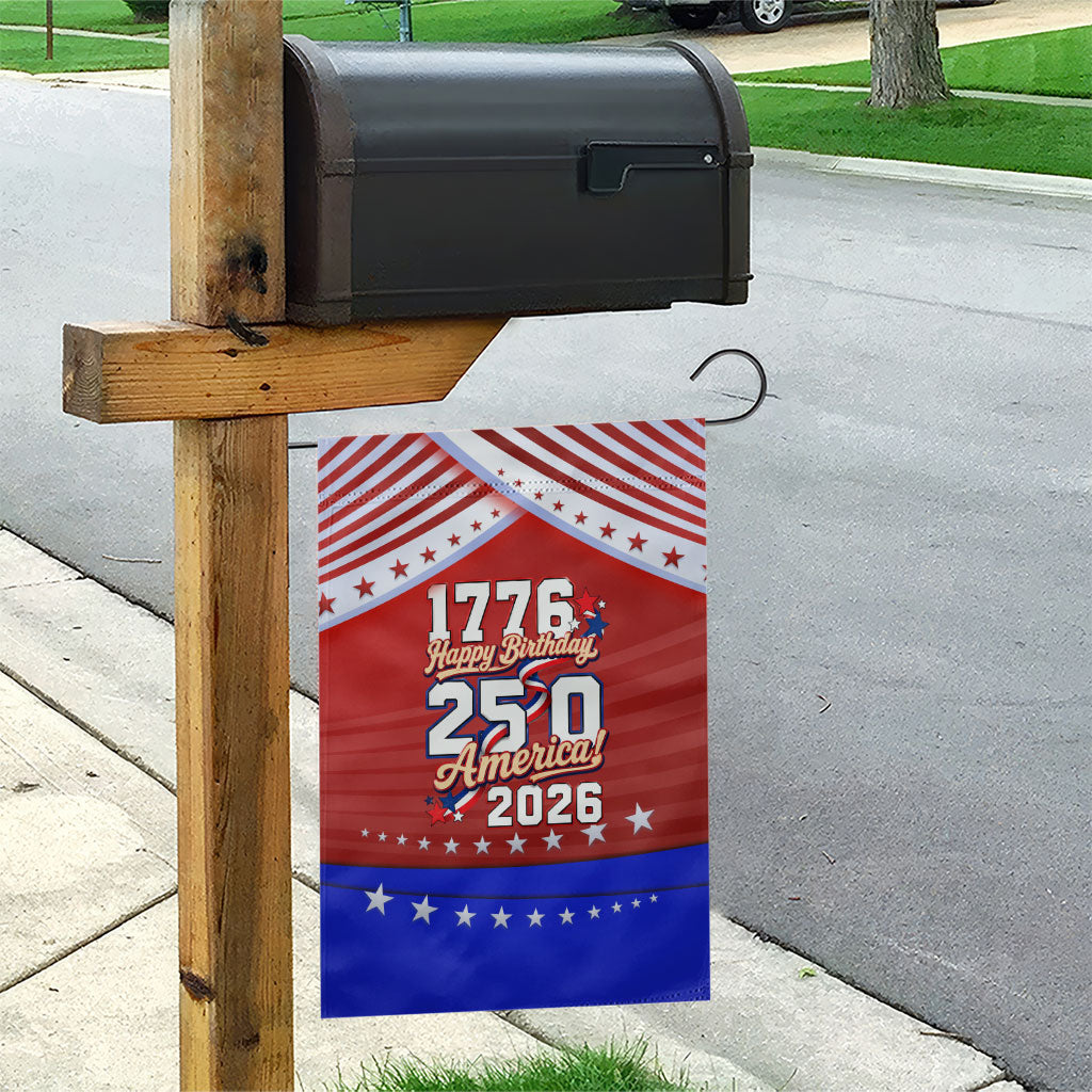 America Turns 250 I Turn 50 Garden Flag Patriotic Eagle Flag Birthday Stars Stripes