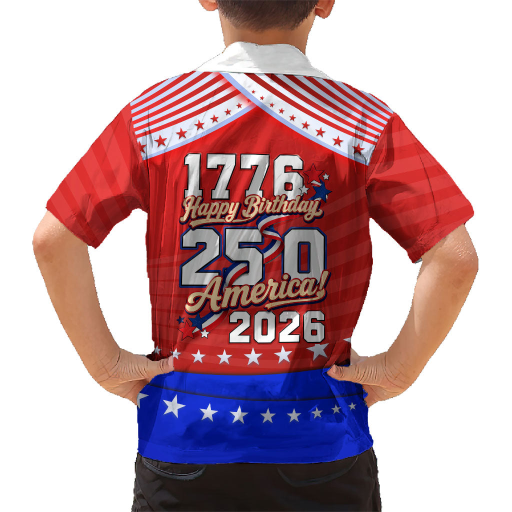 America Turns 250 I Turn 50 Hawaiian Shirt Patriotic Eagle Flag Birthday Stars Stripes