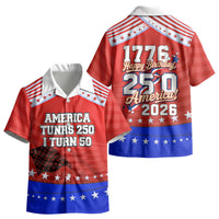 America Turns 250 I Turn 50 Kid Hawaiian Shirt Patriotic Eagle Flag Birthday Stars Stripes TS04