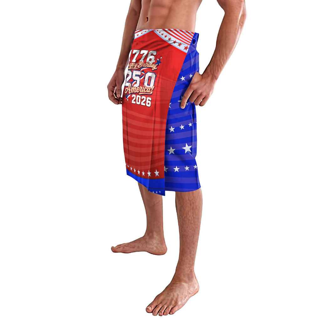 America Turns 250 I Turn 50 Lavalava Patriotic Eagle Flag Birthday Stars Stripes