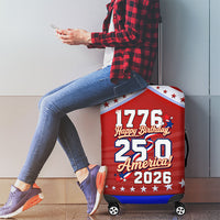 America Turns 250 I Turn 50 Luggage Cover Patriotic Eagle Flag Birthday Stars Stripes