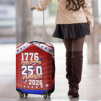 America Turns 250 I Turn 50 Luggage Cover Patriotic Eagle Flag Birthday Stars Stripes