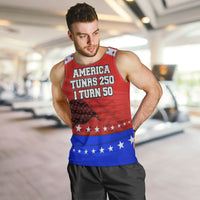 America Turns 250 I Turn 50 Men Tank Top Patriotic Eagle Flag Birthday Stars Stripes