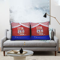 America Turns 250 I Turn 50 Pillow Cover Patriotic Eagle Flag Birthday Stars Stripes
