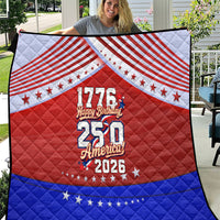 America Turns 250 I Turn 50 Quilt Patriotic Eagle Flag Birthday Stars Stripes