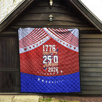 America Turns 250 I Turn 50 Quilt Patriotic Eagle Flag Birthday Stars Stripes