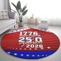 America Turns 250 I Turn 50 Round Carpet Patriotic Eagle Flag Birthday Stars Stripes