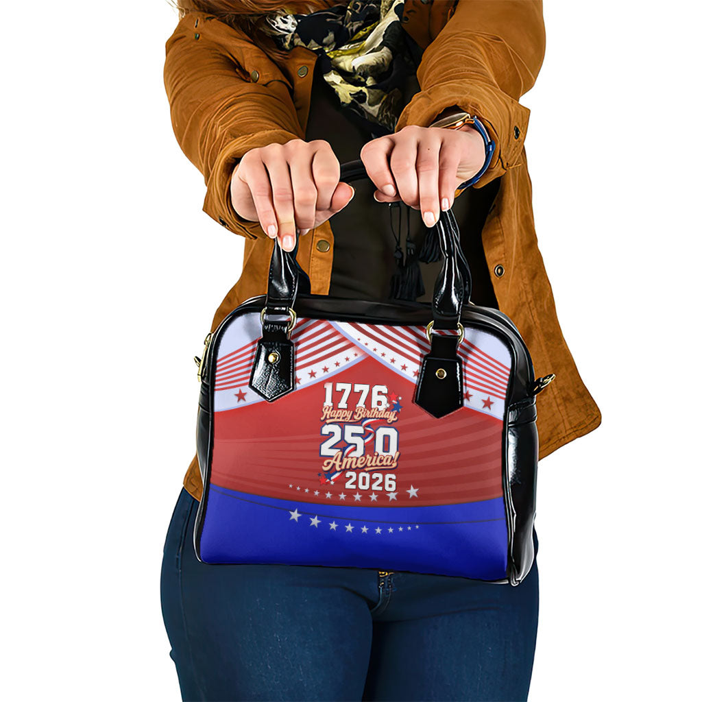 America Turns 250 I Turn 50 Shoulder Handbag Patriotic Eagle Flag Birthday Stars Stripes