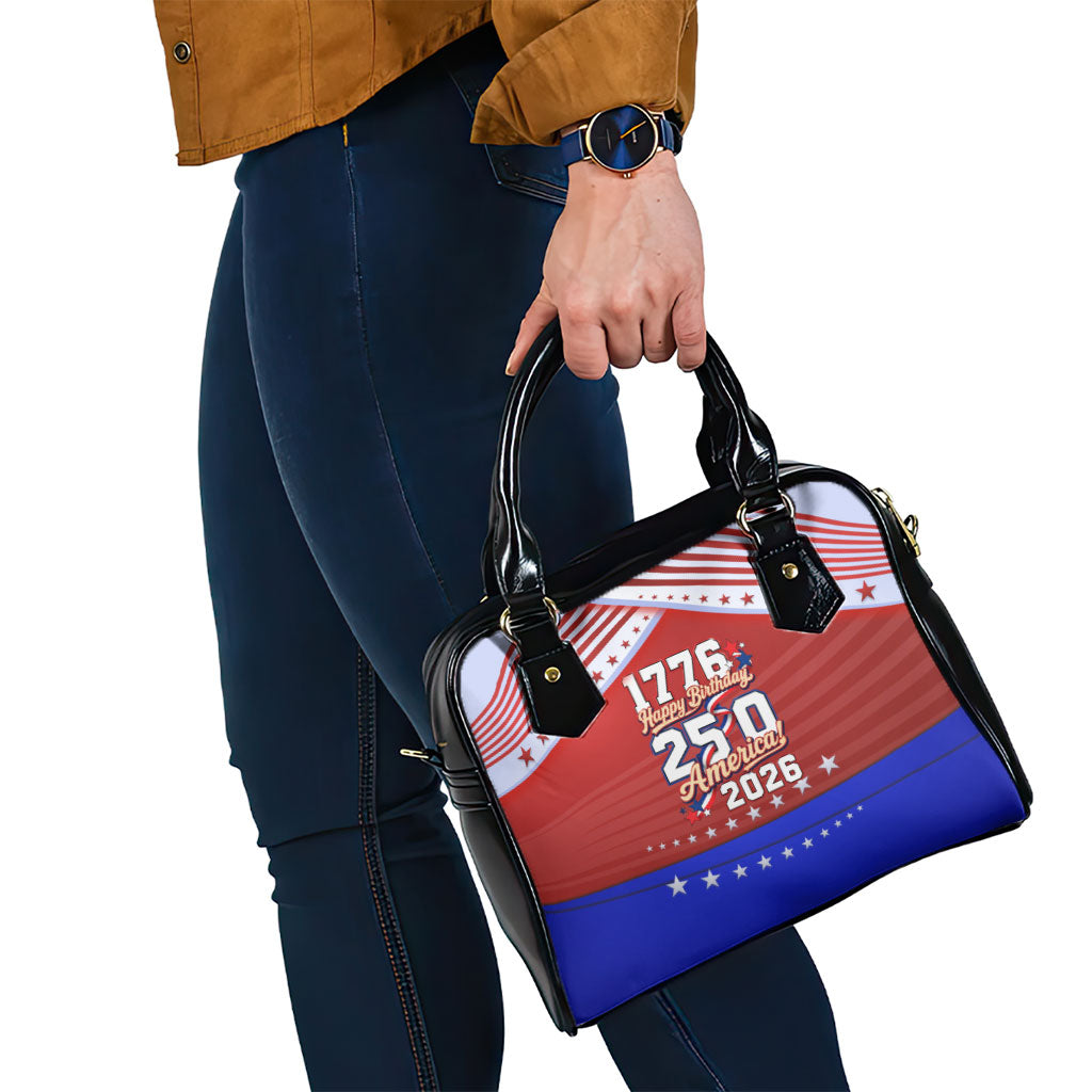 America Turns 250 I Turn 50 Shoulder Handbag Patriotic Eagle Flag Birthday Stars Stripes