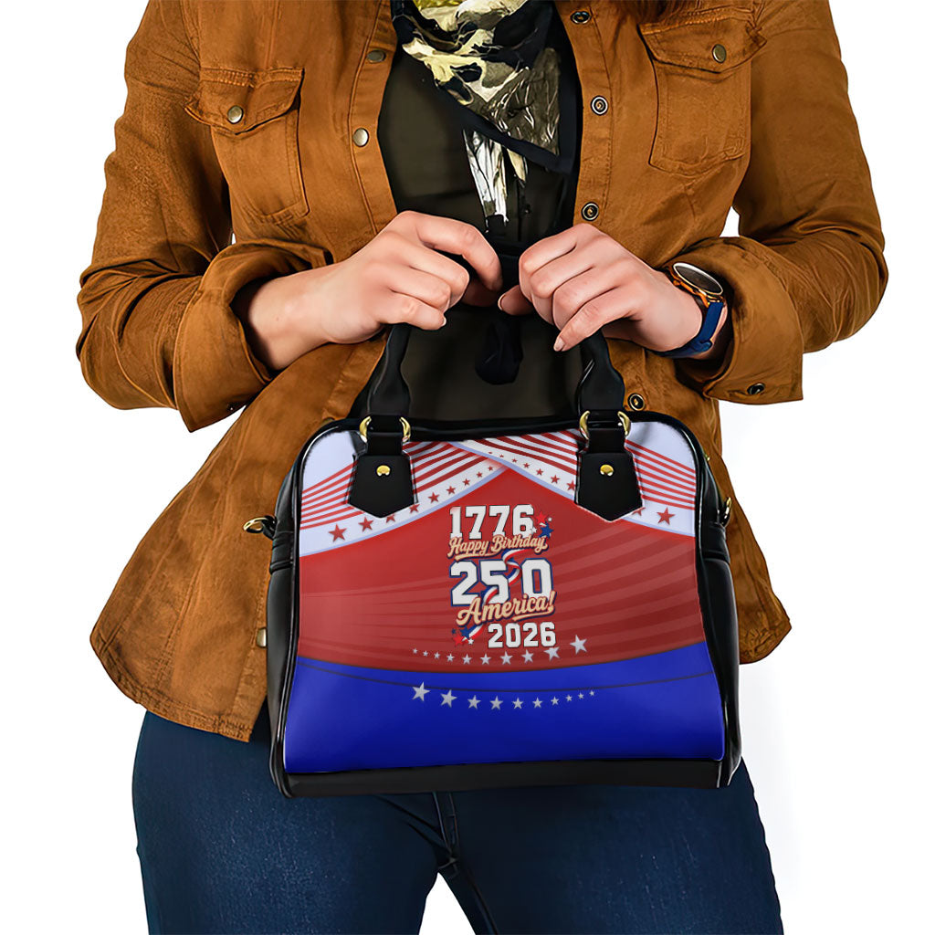 America Turns 250 I Turn 50 Shoulder Handbag Patriotic Eagle Flag Birthday Stars Stripes