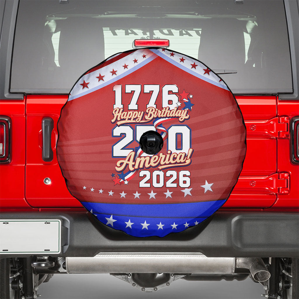 America Turns 250 I Turn 50 Spare Tire Cover Patriotic Eagle Flag Birthday Stars Stripes