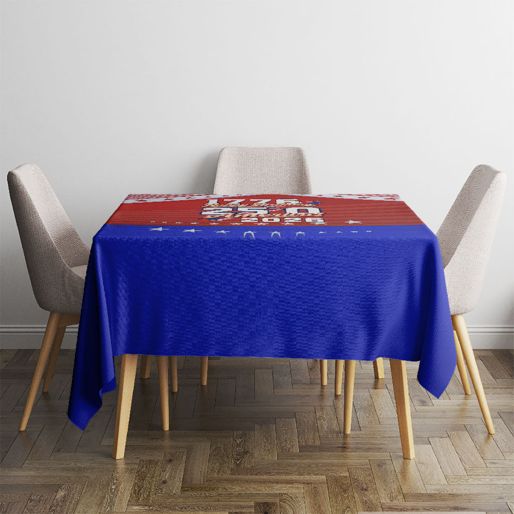 America Turns 250 I Turn 50 Tablecloth Patriotic Eagle Flag Birthday Stars Stripes