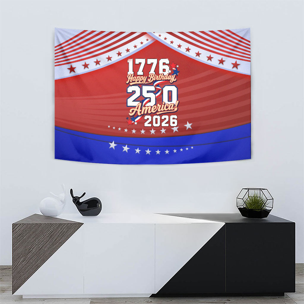 America Turns 250 I Turn 50 Tapestry Patriotic Eagle Flag Birthday Stars Stripes