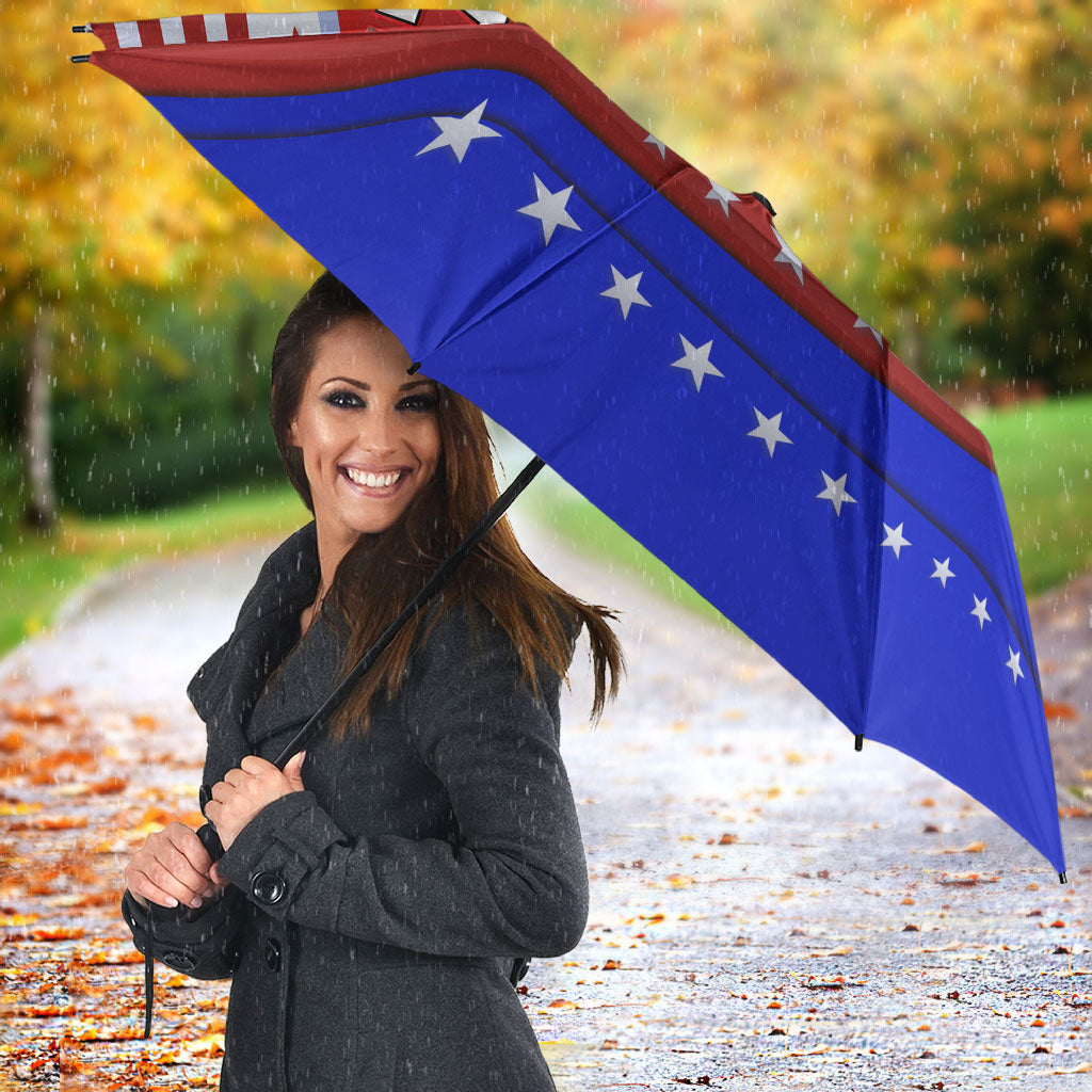 America Turns 250 I Turn 50 Umbrella Patriotic Eagle Flag Birthday Stars Stripes