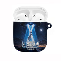Scotland Kelpies And Unicorn UFO AirPods Case Sci-Fi Alien Abduction And Magic Legends