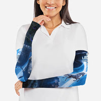Scotland Kelpies And Unicorn UFO Arm Sleeves Sci-Fi Alien Abduction And Magic Legends