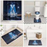 Scotland Kelpies And Unicorn UFO Bathroom Set Sci-Fi Alien Abduction And Magic Legends